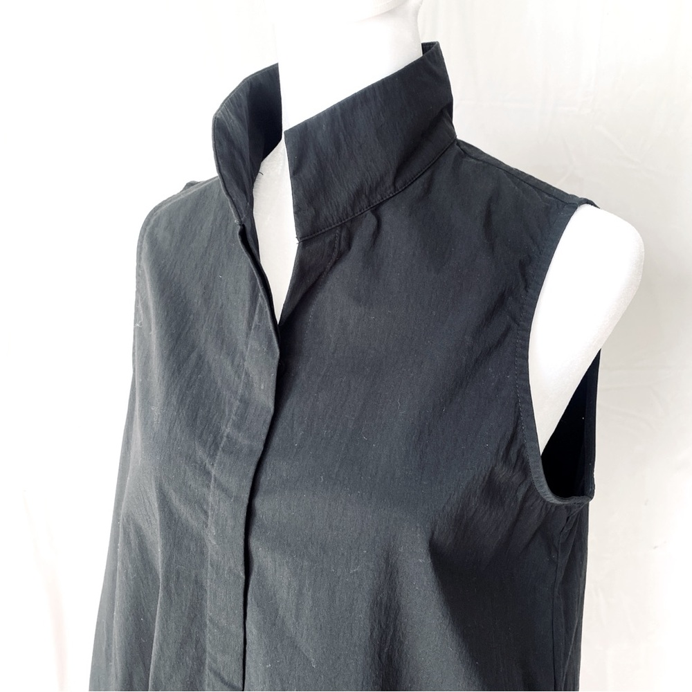Tuckernuck Black Sleeveless Mini Dress with Stand Collar - Picture 4 of 13